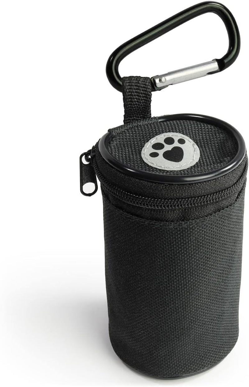 Compact Black Mini Dog Treat Pouch - Perfect for Training & On-the-Go Rewards