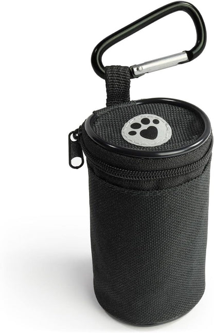 Compact Black Mini Dog Treat Pouch - Perfect for Training & On-the-Go Rewards